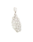 18K White Gold Diamond Pendant