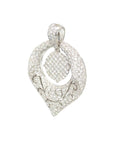 18K White Gold Diamond Pendant