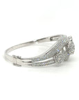 18K White Gold Diamond Bangle