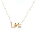 18K Rose Gold Fairy Tale Classic Love Diamond Necklace