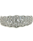 18K White Gold Diamond Bangle