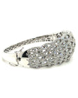 18K White Gold Diamond Bangle