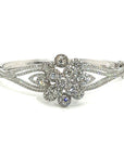 18K White Gold Diamond Bangle