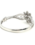 18K White Gold Diamond Bangle