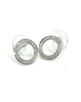 18K White Gold Timeless Round Diamond Earrings