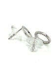 18K White Gold Timeless Round Diamond Earrings