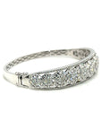 18K White Gold Bangle