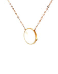 18K Rose Gold Little Planet Mother of Pearl Diamond Necklace