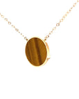 18K Rose Gold Little Planet Yellow Stone Diamond Necklace