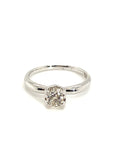 18K White Gold Solo Top Diamond Ring