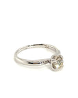18K White Gold Solo Top Diamond Ring