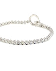 18K White Gold Round Buckle Mini Illu Tennis Diamond Bracelet