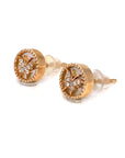 18K Rose Gold Baby Mini Butterfly Mother Of Pearl Earrings