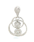 18K White Gold Diamond Pendant
