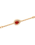 18K Rose Gold Fancy Sapphire Bracelet