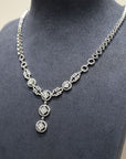 18K White Gold Diamond Necklace