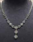 18K White Gold Diamond Necklace