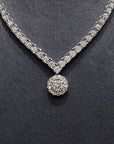 18K White Gold Diamond Necklace