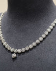 18K White Gold Diamond Necklace