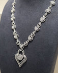18K White Gold Diamond Necklace