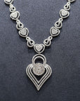 18K White Gold Diamond Necklace
