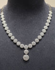18K White Gold Diamond Necklace