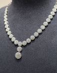 18K White Gold Diamond Necklace