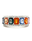 18K White Gold Mix Colour FS Eternity Diamond Ring
