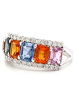 18K White Gold Mix Colour FS Eternity Diamond Ring