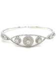 18K White Gold Diamond Bangle
