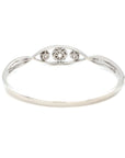 18K White Gold Diamond Bangle