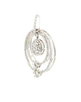 18K White Gold Diamond Pendant