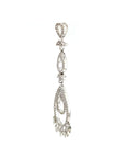 18K White Gold Leaf Ivy Diamond Pendant
