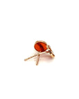 18K Rose Gold Little Planet Agate Diamond Earring