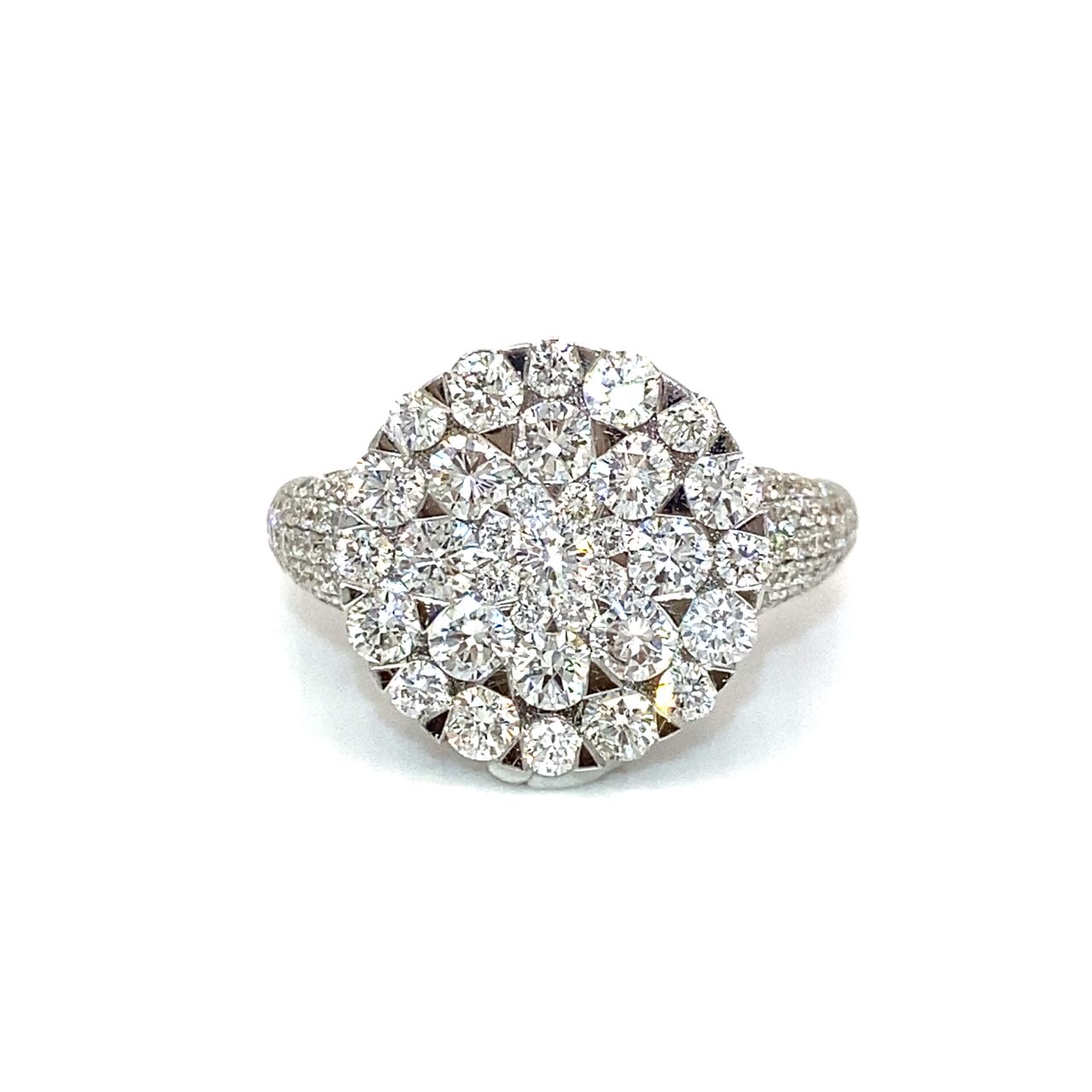18K White Gold Diamond Ring