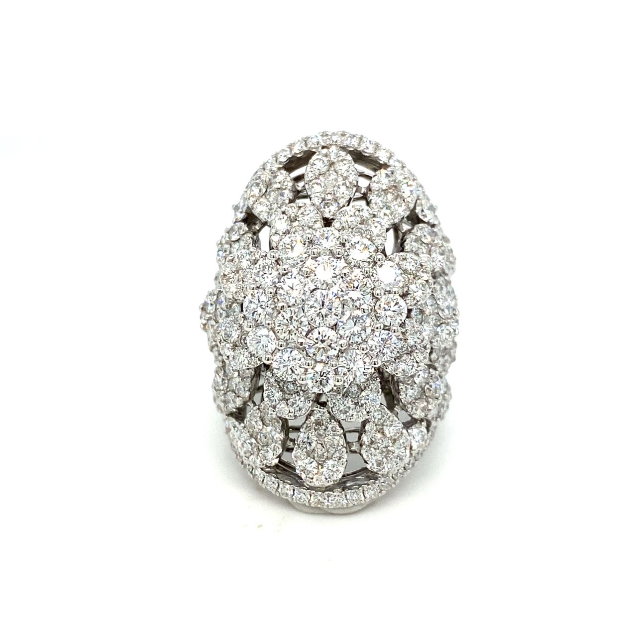 18K White Gold Diamond Ring