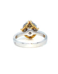 18K Rose Gold Midi Simple Lotus Cluster Diamond Ring