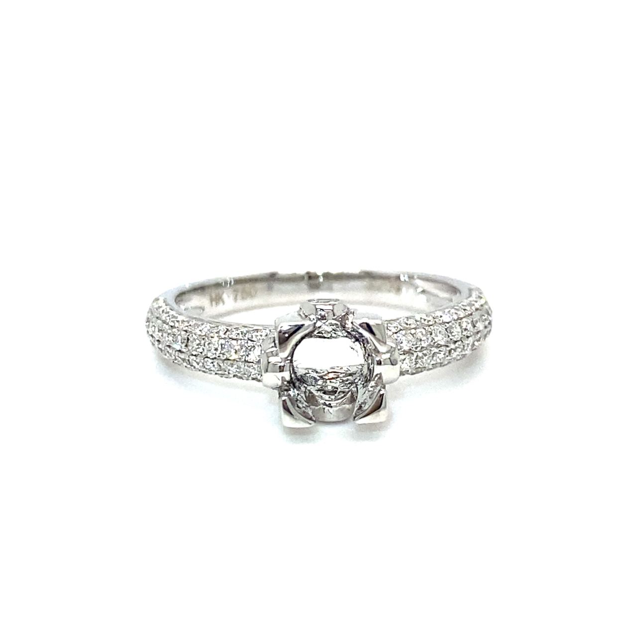 18K White Gold Diamond Ring