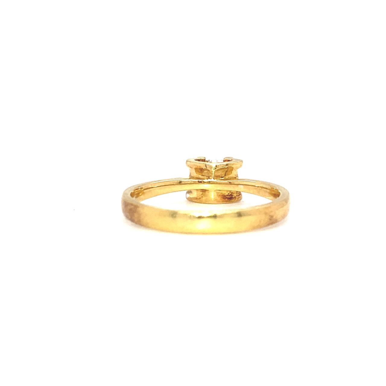 18K Rose Gold Cushion Top Illusion Diamond Ring