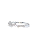 18K White Gold Lace Link Diamond Ring