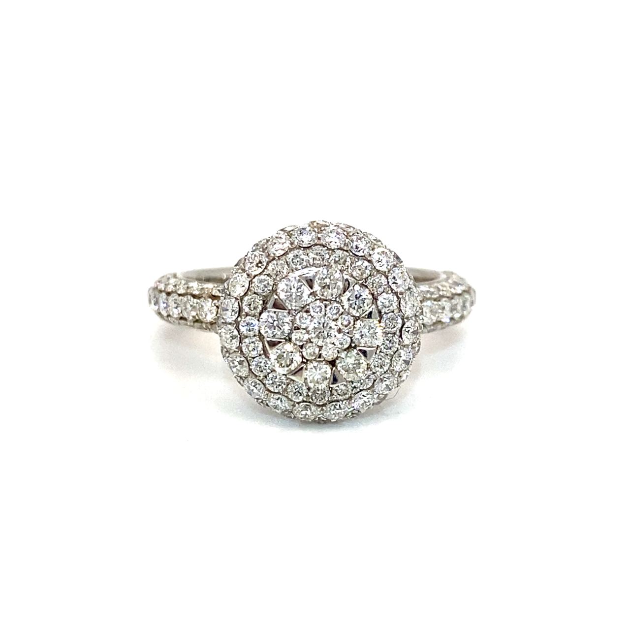 18K White Gold Diamond Ring