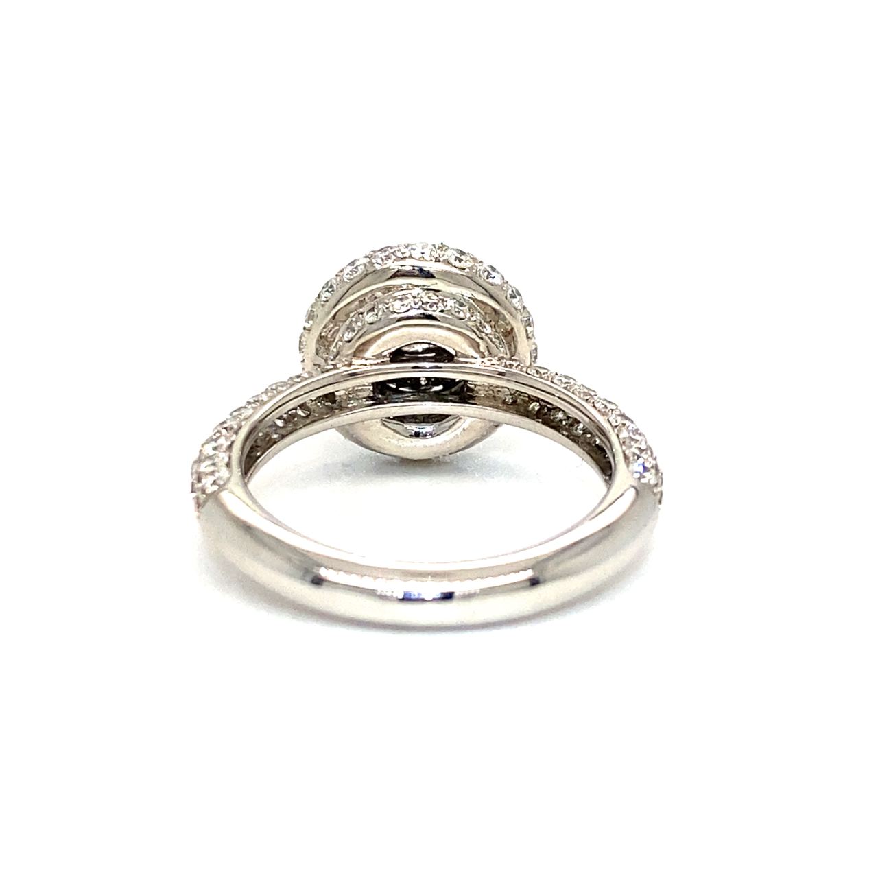 18K White Gold Diamond Ring
