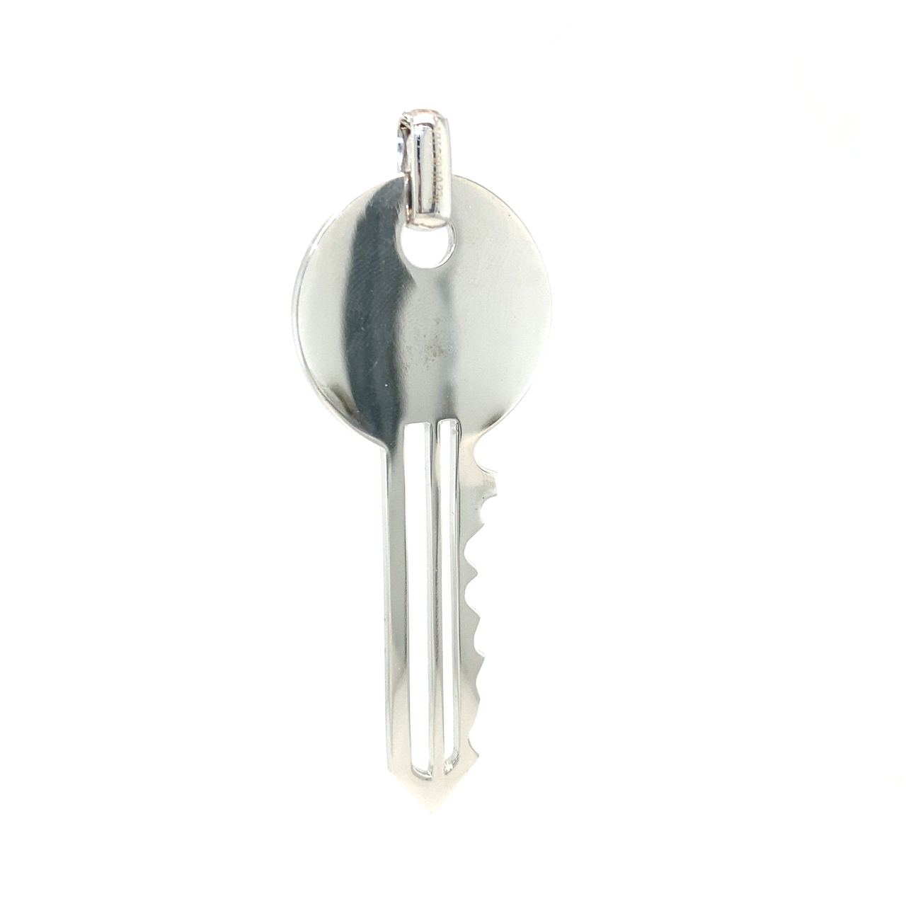 18K White Gold Diamond Pendant
