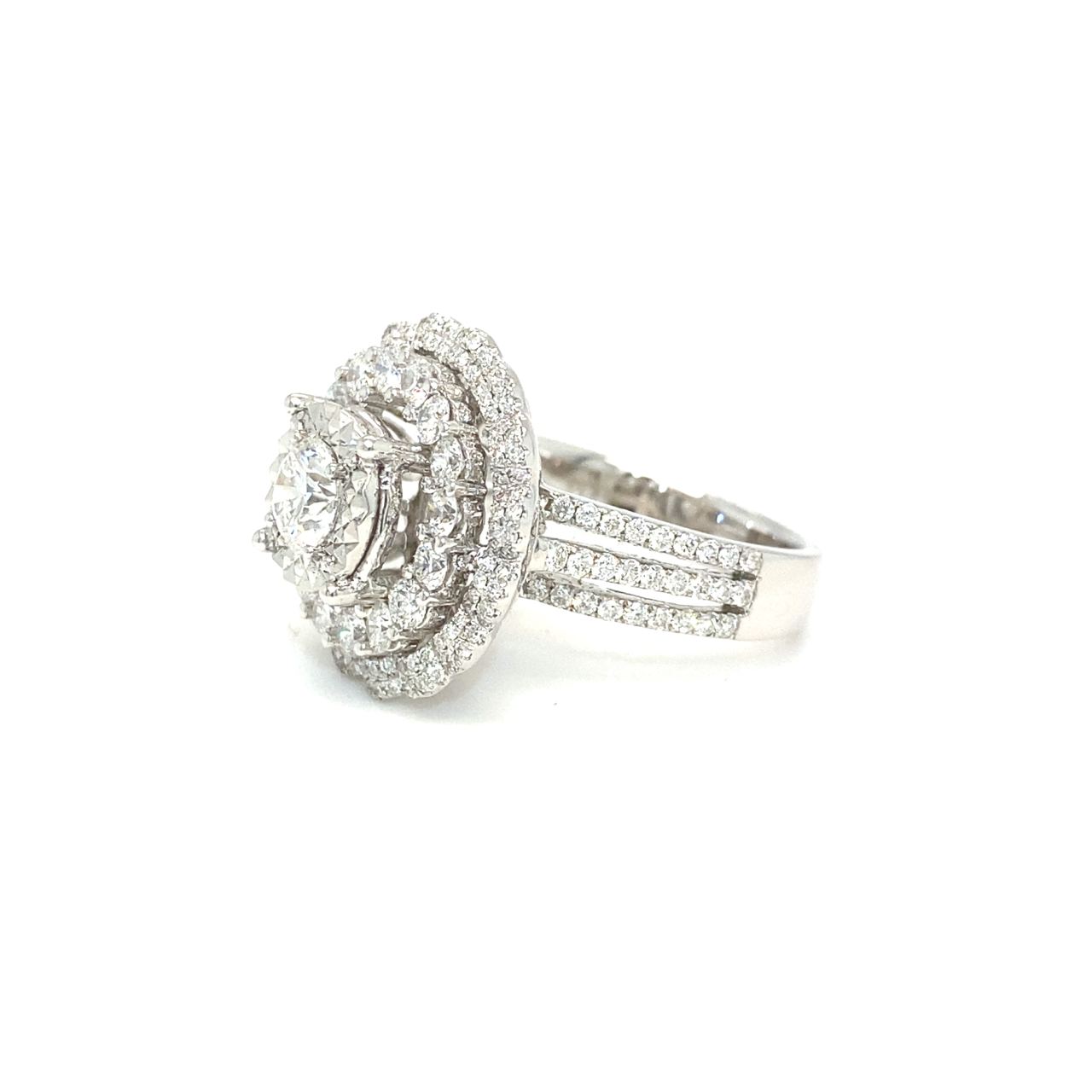 18K White Gold Diamond Ring