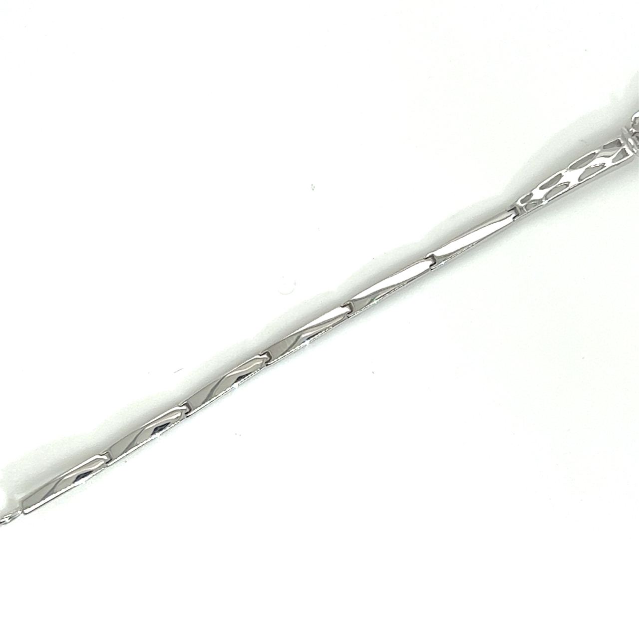18K White Gold Princess Crown Crown Diamond Bracelet