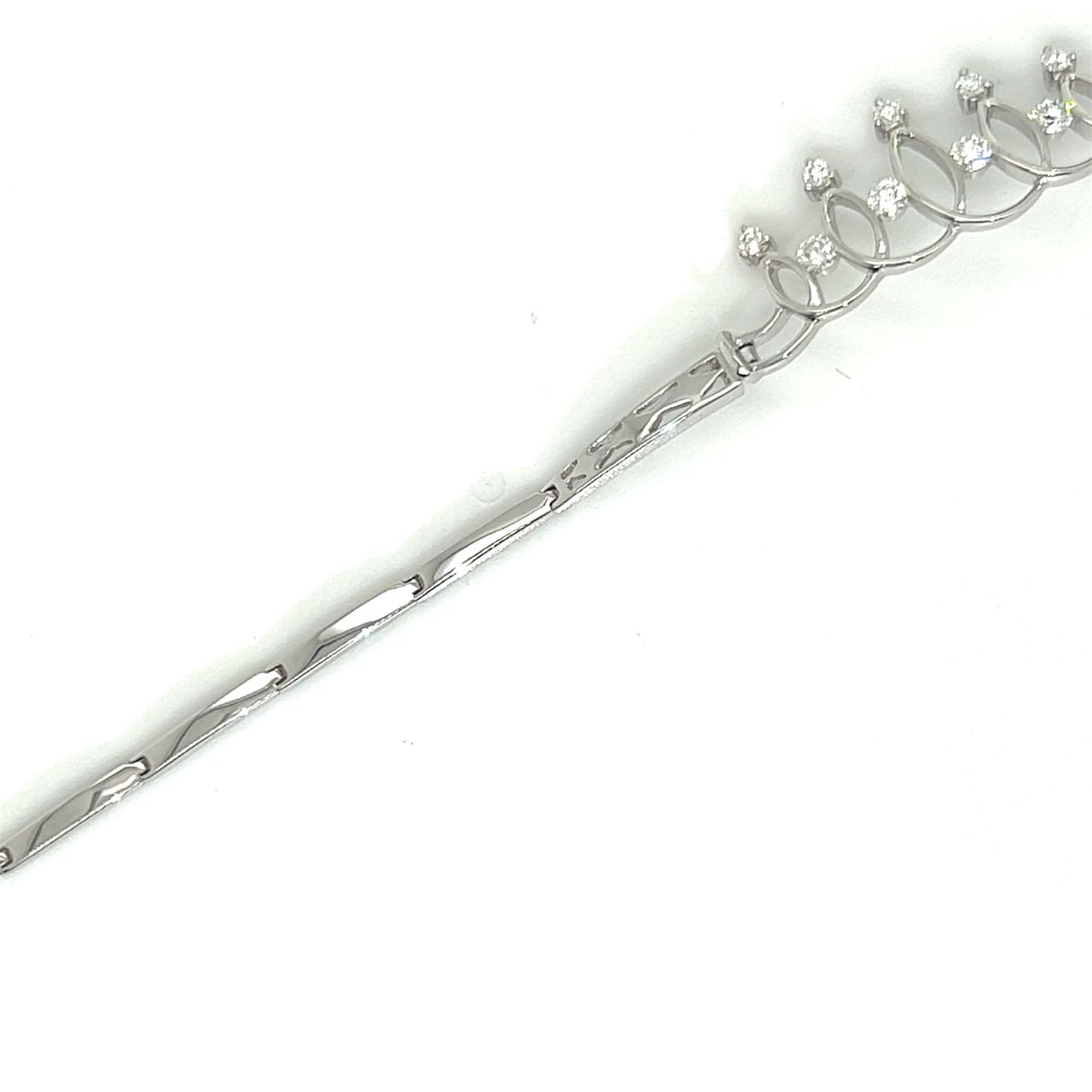 18K White Gold Tiara Crown Crown Diamond Bracelet