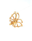18K Rose Gold Spread Wings Butterfly Diamond Pendant