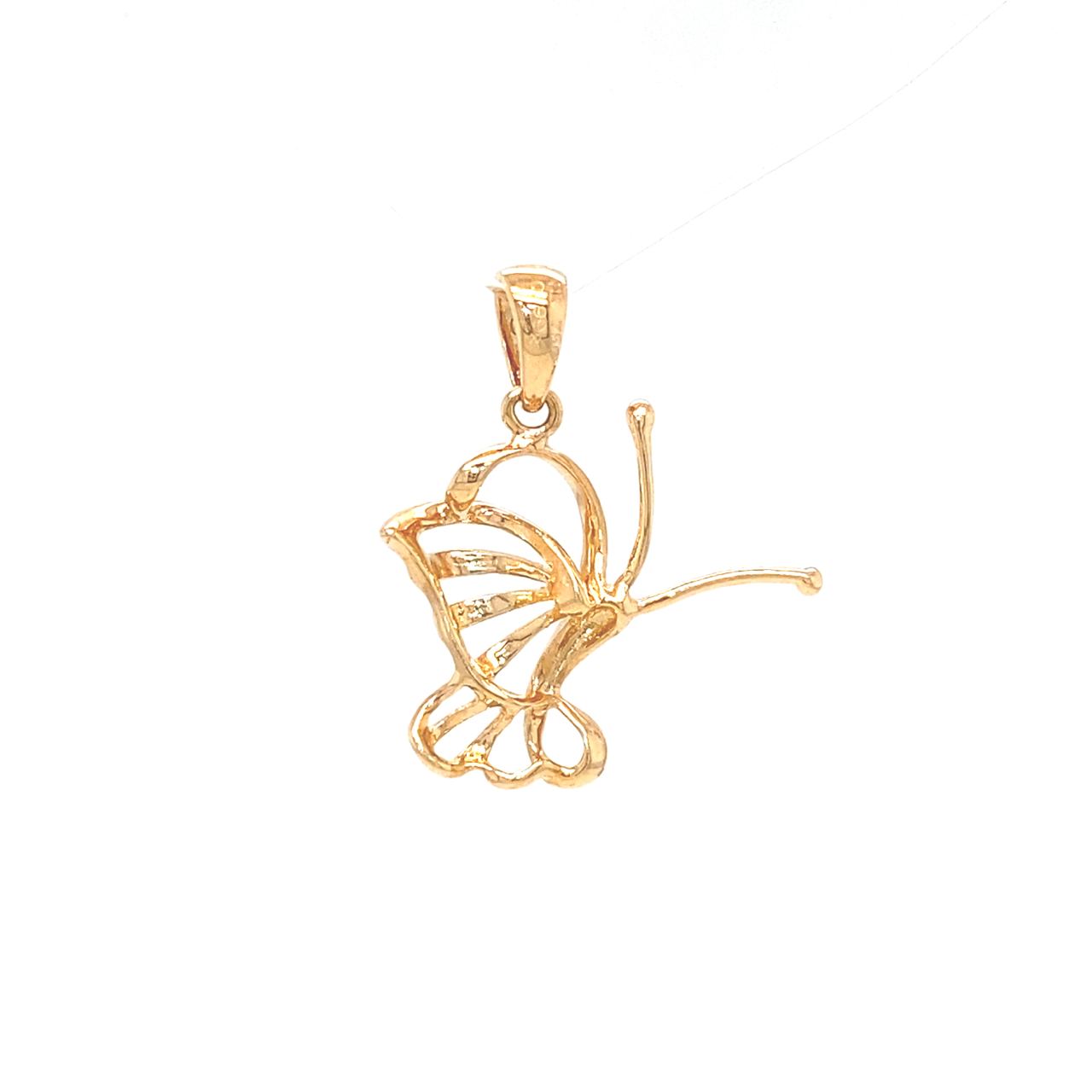 18K Rose Gold Joy Butterfly Wings Diamond Pendant