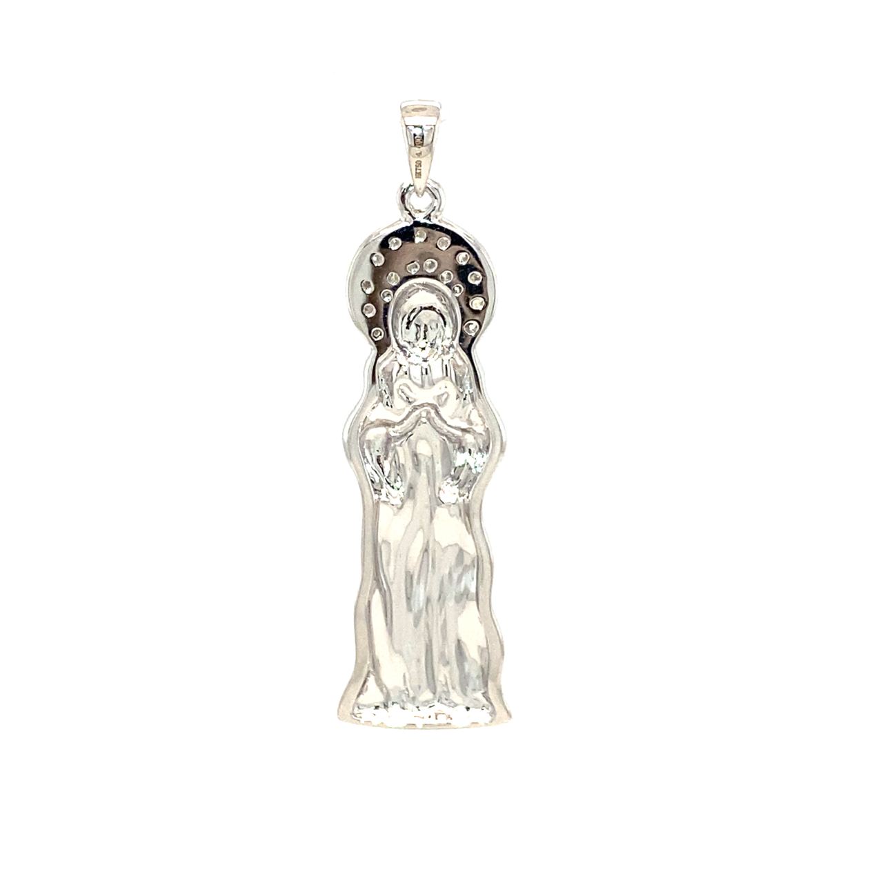 18K White Gold Diamond Pendant