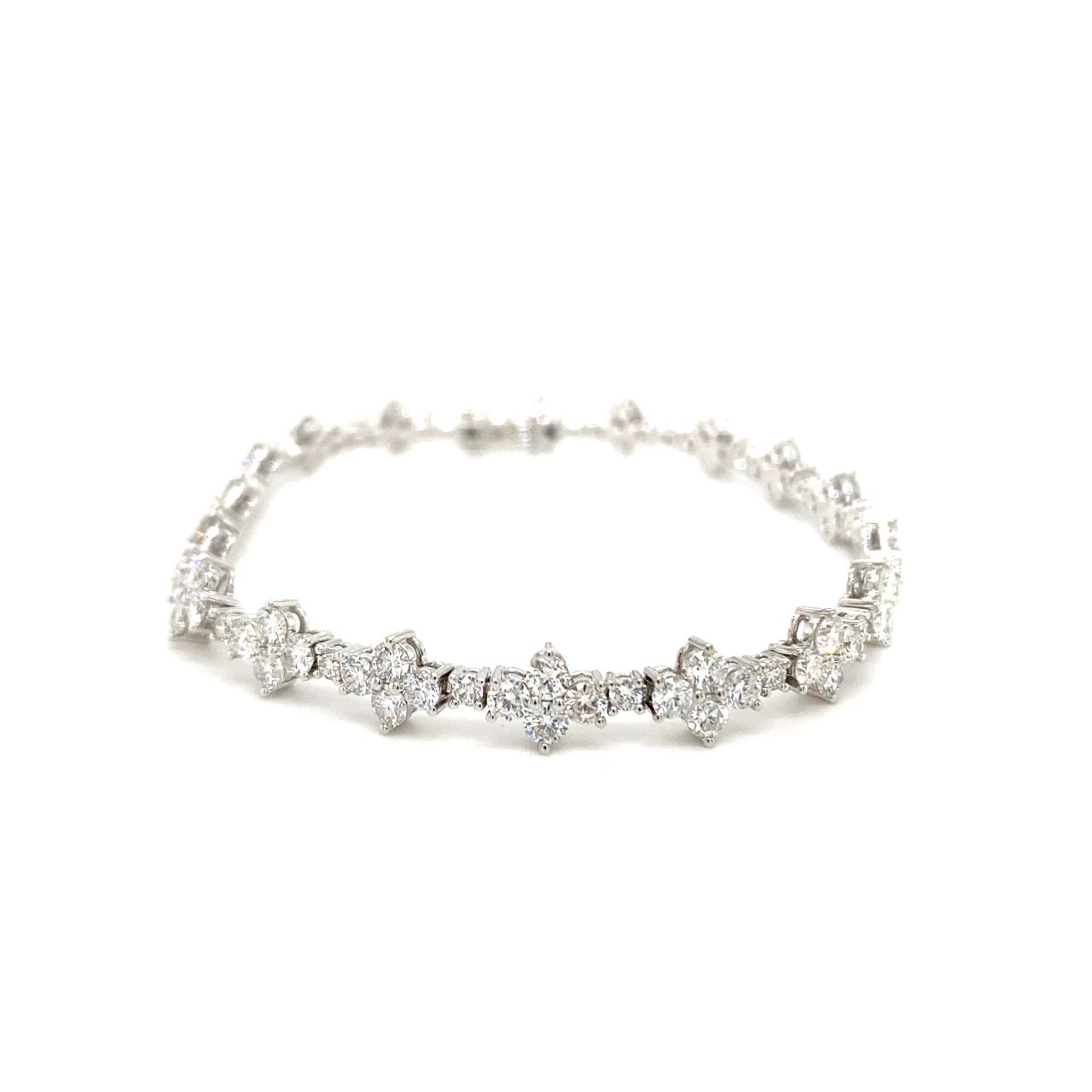 18K White Gold Diamond Bracelet